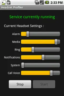 Headset Profiler android App screenshot 1